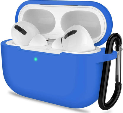 Funda protectora de silicona a prueba de golpes para AirPods Pro con llavero