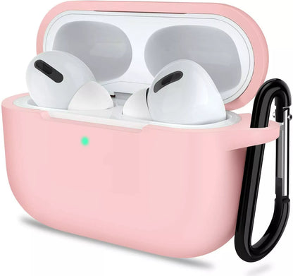 Funda protectora de silicona a prueba de golpes para AirPods Pro con llavero